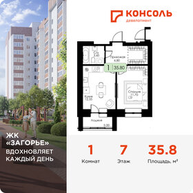 Квартира 35,8 м², 1-комнатная - изображение 1