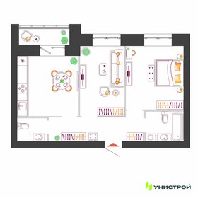Квартира 55,5 м², 2-комнатная - изображение 1