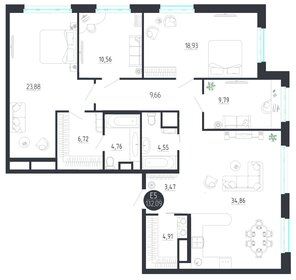 Квартира 132,1 м², 4-комнатная - изображение 1