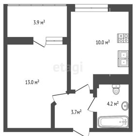 Квартира 30 м², 1-комнатная - изображение 1