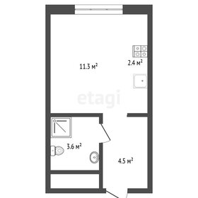 Квартира 22 м², студия - изображение 1
