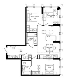 Квартира 85,1 м², 3-комнатная - изображение 2