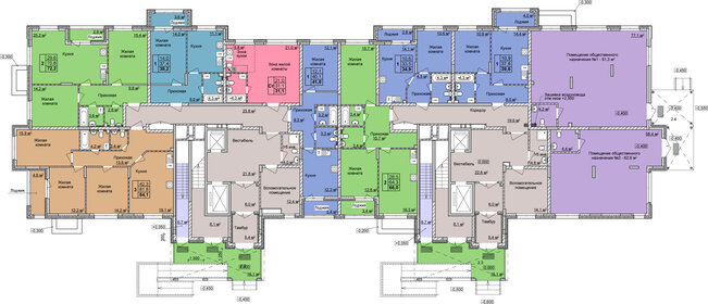 Квартира 66 м², 2-комнатная - изображение 2