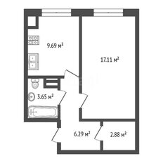 Квартира 39,6 м², 1-комнатная - изображение 4