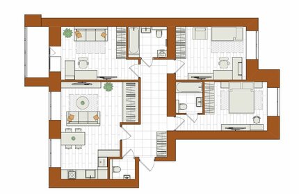 Квартира 94,8 м², 4-комнатная - изображение 1