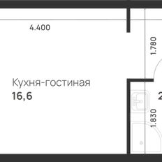 Квартира 22,7 м², студия - изображение 2