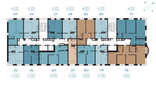 Квартира 78,2 м², 3-комнатная - изображение 2