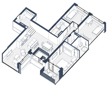 Квартира 139,9 м², 3-комнатная - изображение 2
