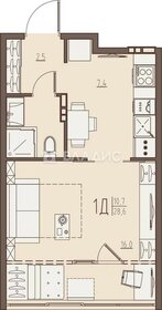 Квартира 28,6 м², студия - изображение 1