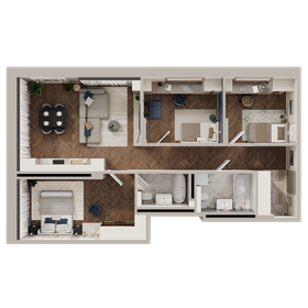 Квартира 85,8 м², 3-комнатная - изображение 3