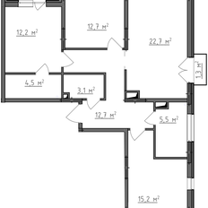 Квартира 90,8 м², 3-комнатная - изображение 3