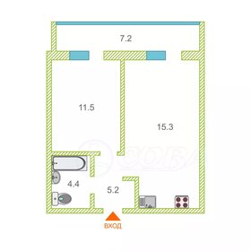 Квартира 40,1 м², 1-комнатная - изображение 1