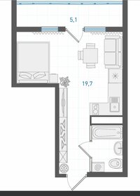 Квартира 25,5 м², студия - изображение 2