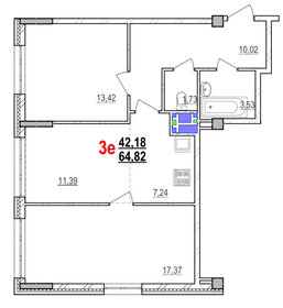 Квартира 64,8 м², 3-комнатная - изображение 1