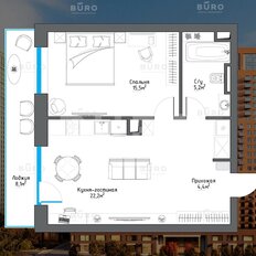 Квартира 49,8 м², 2-комнатная - изображение 1