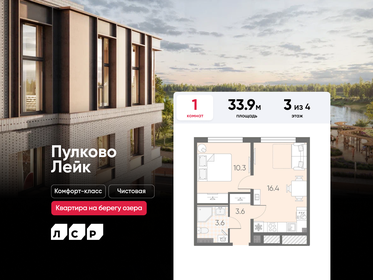 Квартира 33,9 м², 1-комнатная - изображение 1