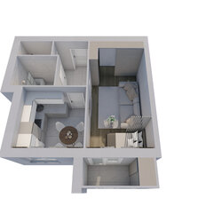 Квартира 36,4 м², 1-комнатная - изображение 3