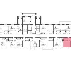 Квартира 32,9 м², 1-комнатная - изображение 2