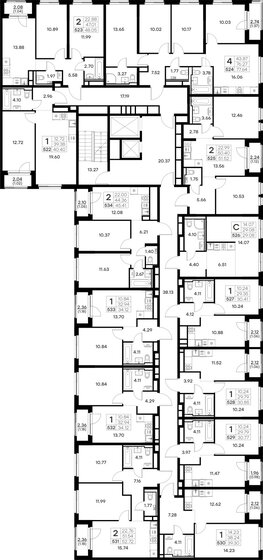 45 м², квартира-студия 5 490 000 ₽ - изображение 61