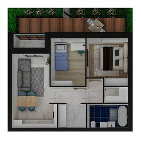 Квартира 56 м², 2-комнатная - изображение 2