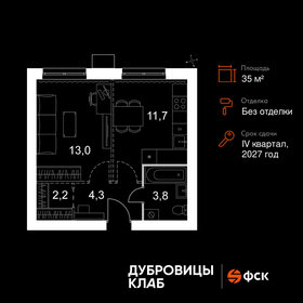 Квартира 35 м², 1-комнатная - изображение 1
