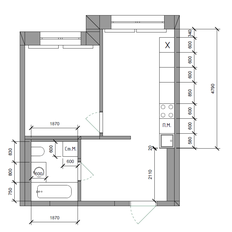 Квартира 38 м², 1-комнатная - изображение 3