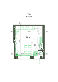 Квартира 76,4 м², 3-комнатная - изображение 1