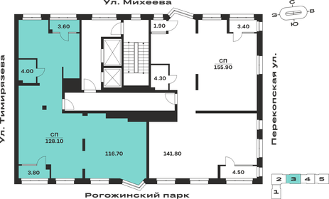 Квартира 128,1 м², 4-комнатная - изображение 2