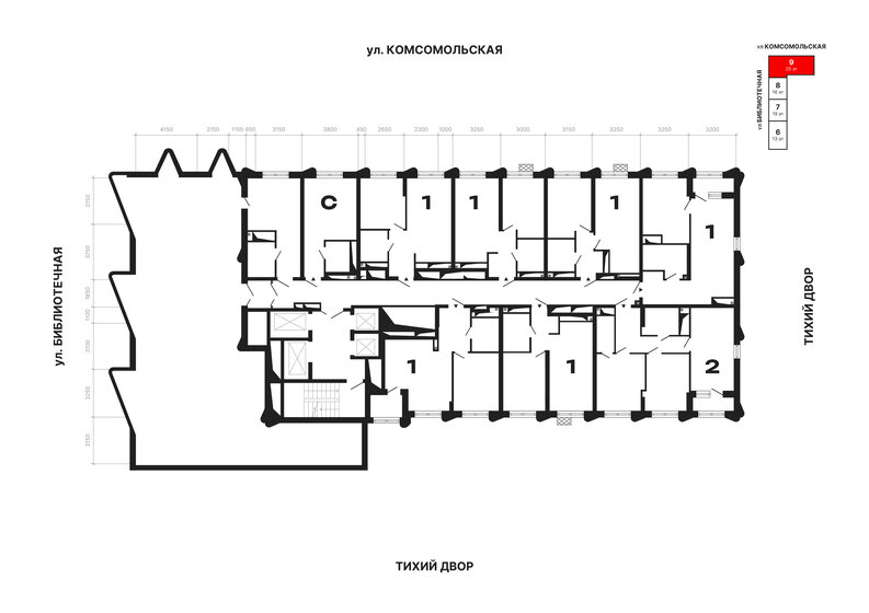 54,2 м², 1-комнатная квартира 14 412 000 ₽ - изображение 19