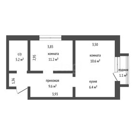 Квартира 44,1 м², 2-комнатная - изображение 1