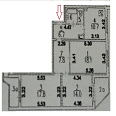 Квартира 79,1 м², 3-комнатная - изображение 2