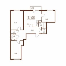 Квартира 117,9 м², 3-комнатная - изображение 2