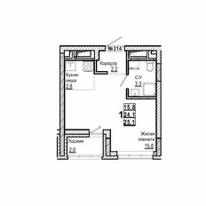 Квартира 25,1 м², студия - изображение 2