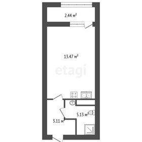 Квартира 21,2 м², студия - изображение 1