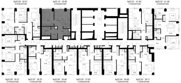 Квартира 49,1 м², 1-комнатная - изображение 3
