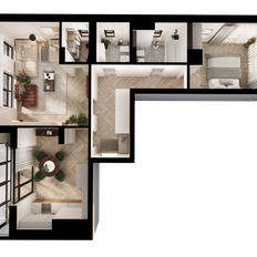 Квартира 75,3 м², 2-комнатная - изображение 2