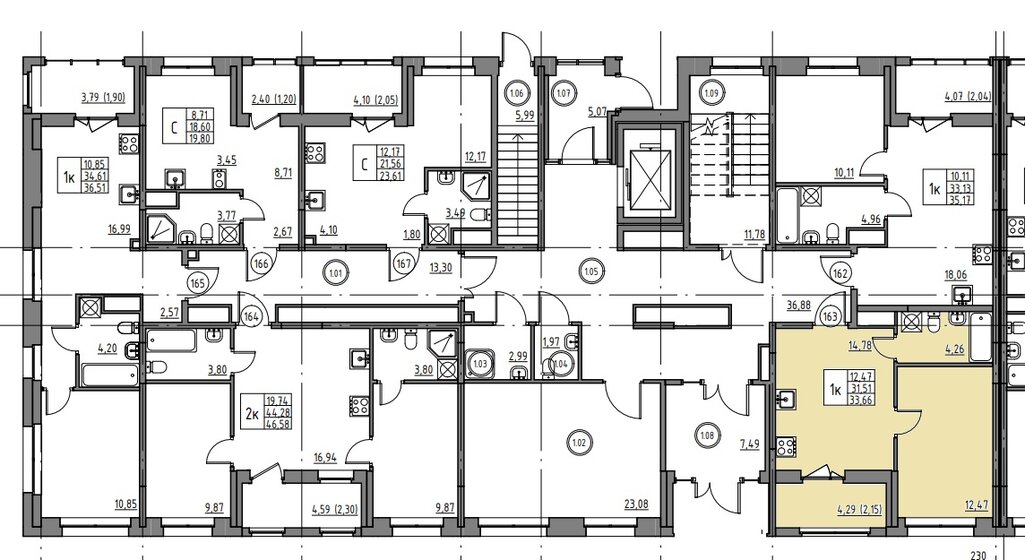 33,7 м², 1-комнатная квартира 4 753 110 ₽ - изображение 52