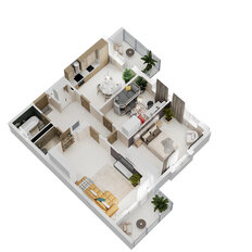 Квартира 82,8 м², 3-комнатная - изображение 2