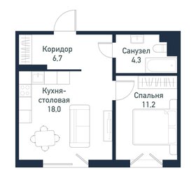 Квартира 40,1 м², 1-комнатная - изображение 1