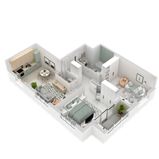 Квартира 70,7 м², 2-комнатная - изображение 5