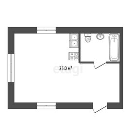 Квартира 40 м², студия - изображение 1