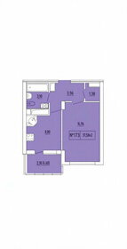 Квартира 37,6 м², 1-комнатная - изображение 1