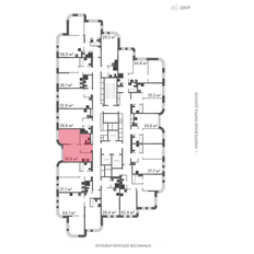 Квартира 38,6 м², 1-комнатная - изображение 2