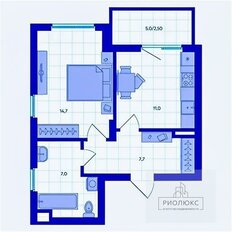 Квартира 40,6 м², 1-комнатная - изображение 3