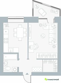 Квартира 39,5 м², 1-комнатная - изображение 1