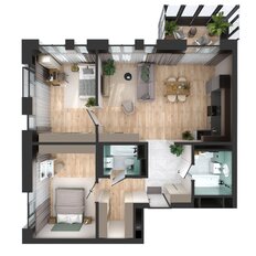 Квартира 85,6 м², 2-комнатная - изображение 4