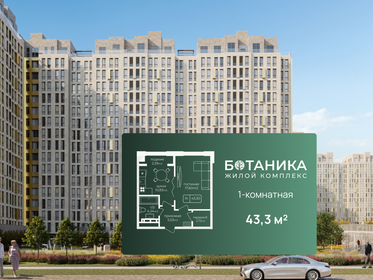 Квартира 43,3 м², 1-комнатная - изображение 1