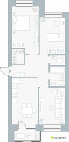 Квартира 75,4 м², 3-комнатная - изображение 1