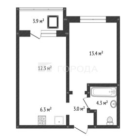 Квартира 43,2 м², 2-комнатная - изображение 1