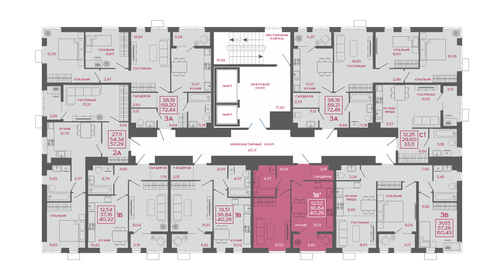 Квартира 40,3 м², 1-комнатная - изображение 2